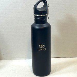 Black Matted Toyota of Tampa Bay Aluminum Water Bottle 24 oz